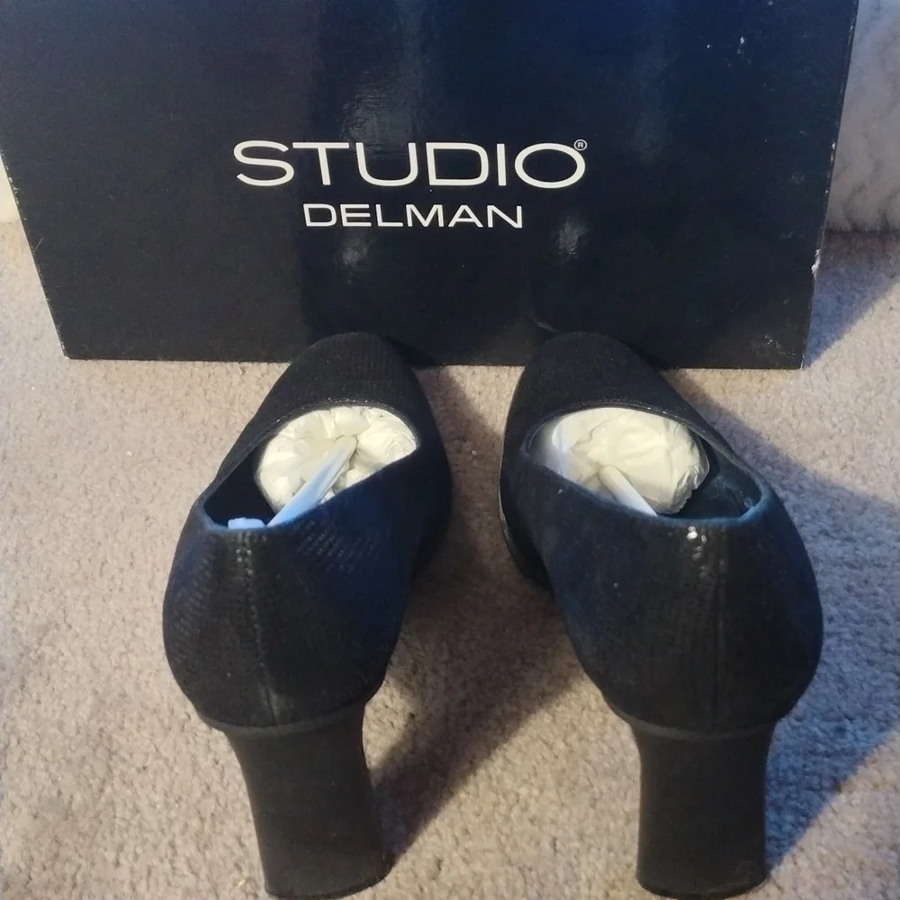 Studio delman lala-swg black soft weave size 7.5m - Picture 4 of 8